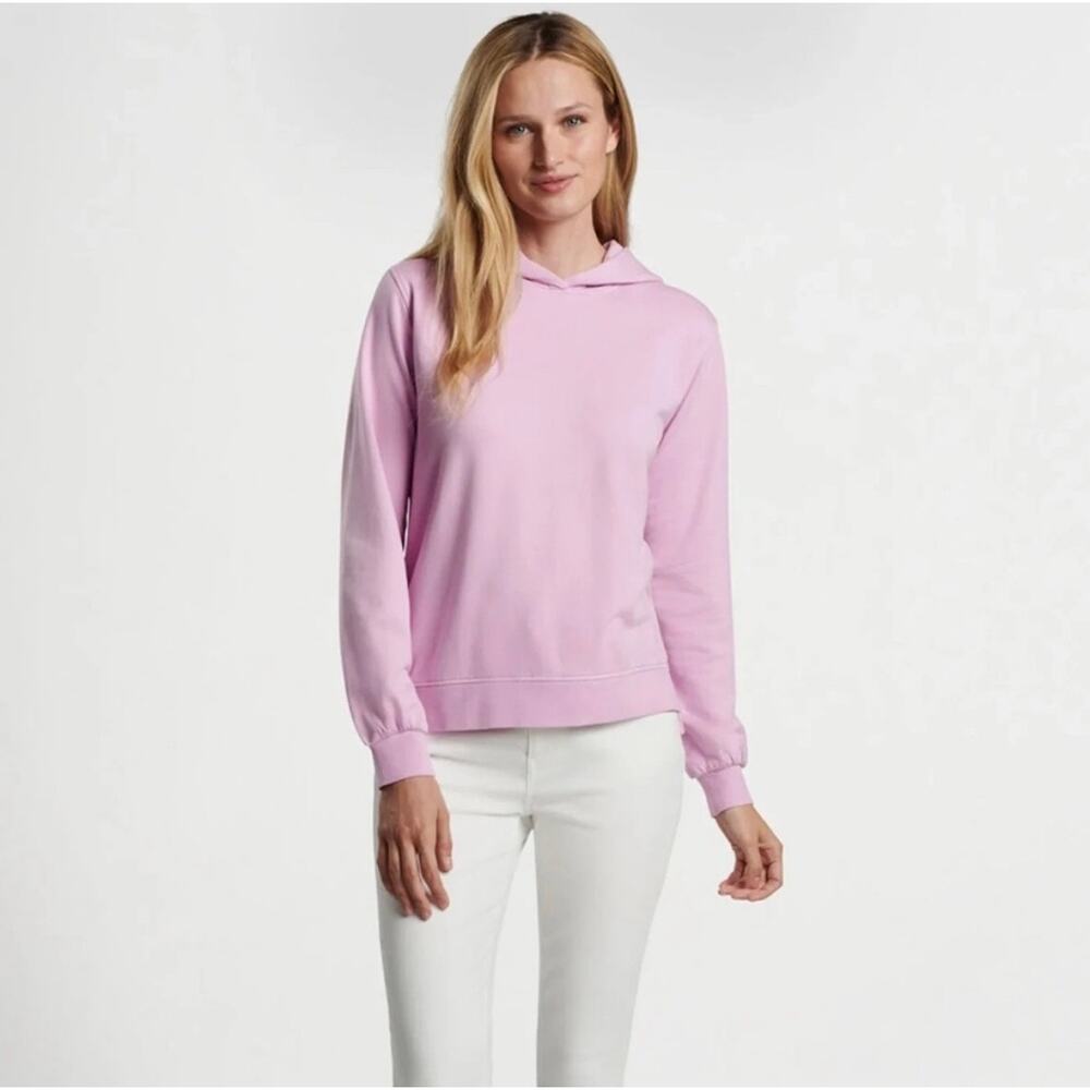 NEW Peter Millar Women's Sweet Pea Lava Wash Hoodie Sz S Stretchy Lightweight